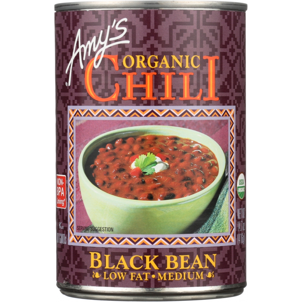 Organic Black Bean Chili – Low Fat