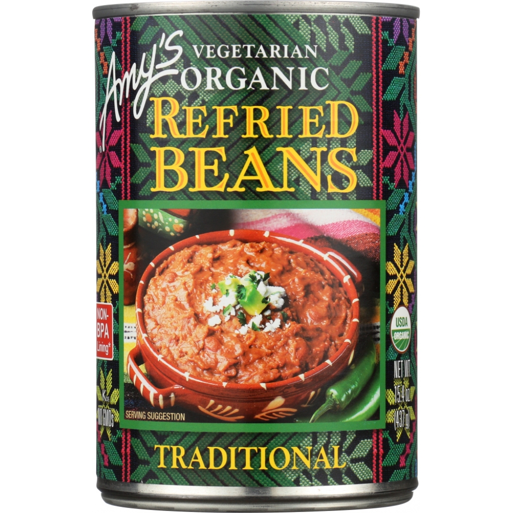 Organic Vegetarian Traditional Refried Beans - 15.4 OZ