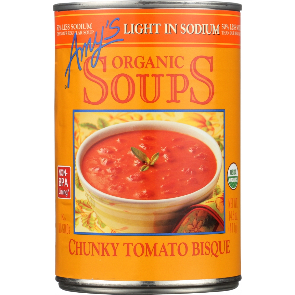 Organic Light Sodium Chunky Tomato Bisque, 14.5 oz