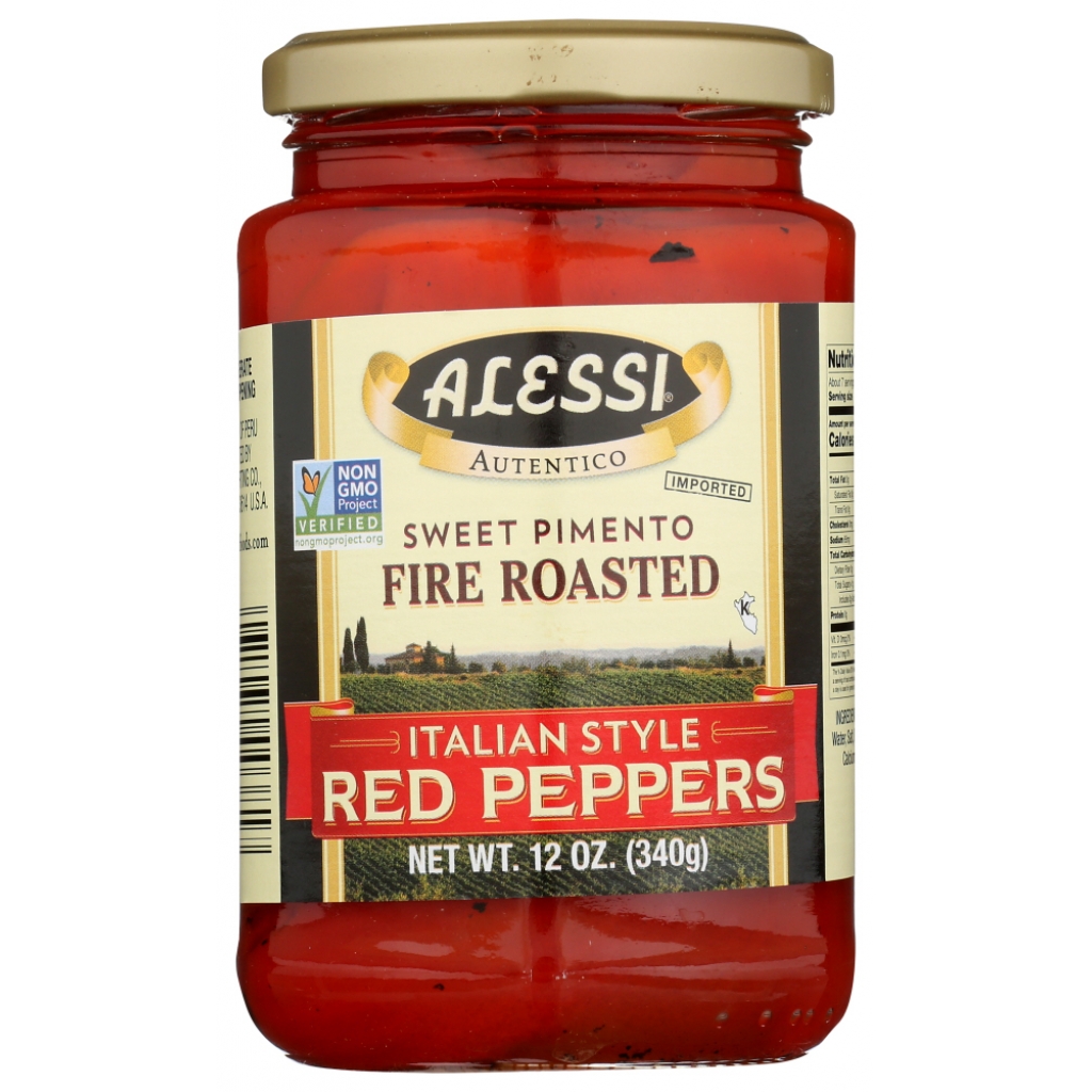 Fire Roasted Red Peppers - Italian Style - 12 oz