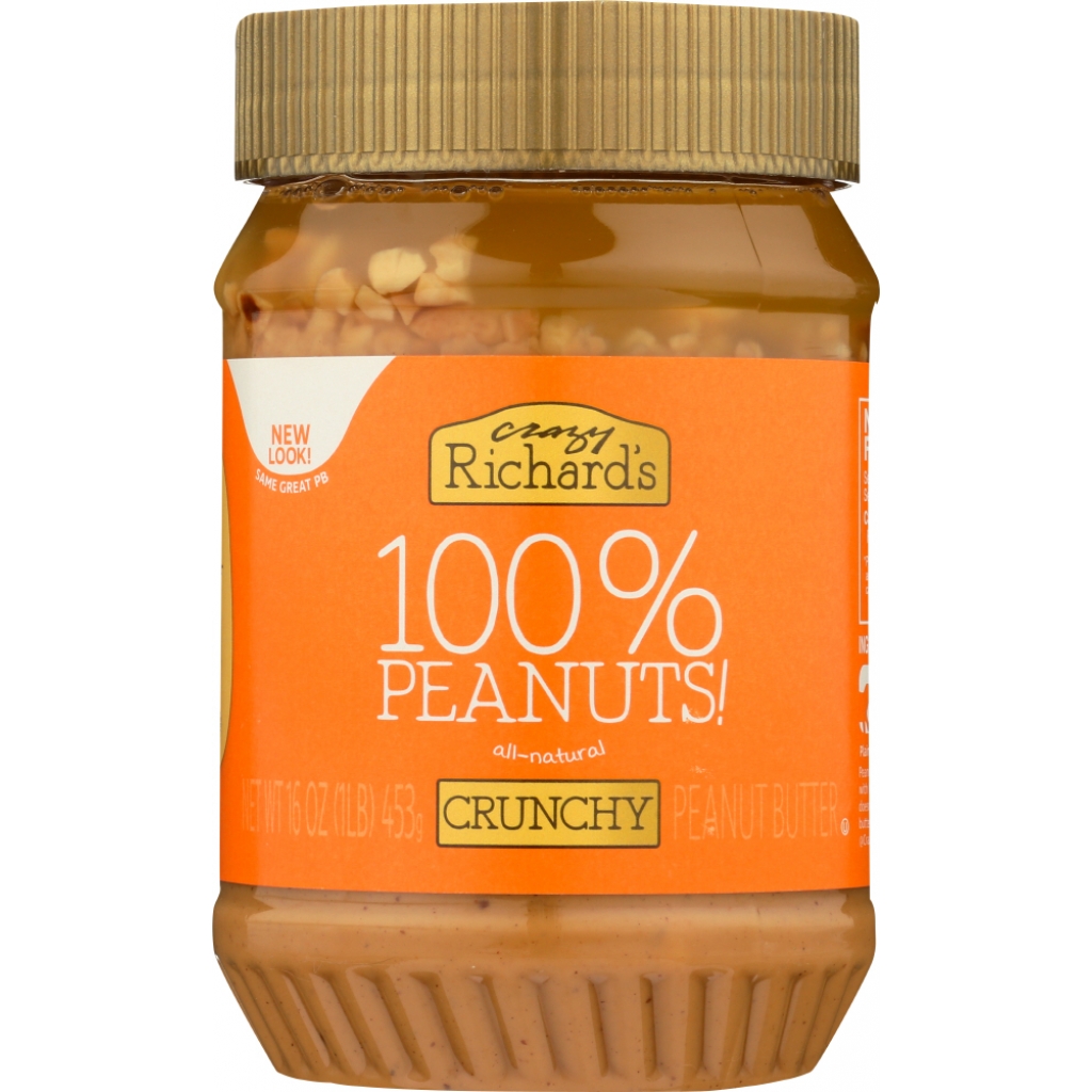 Crunchy Peanut Butter - Premium Quality, 16 oz