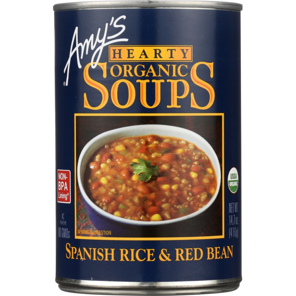 Amy's Organic Hearty Spanish Rice & Red Bean Soup - 14.7 oz