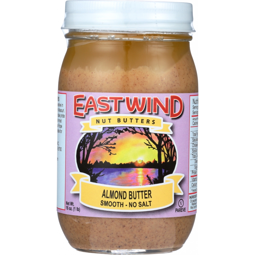 No Salt Smooth Almond Butter - 16 oz