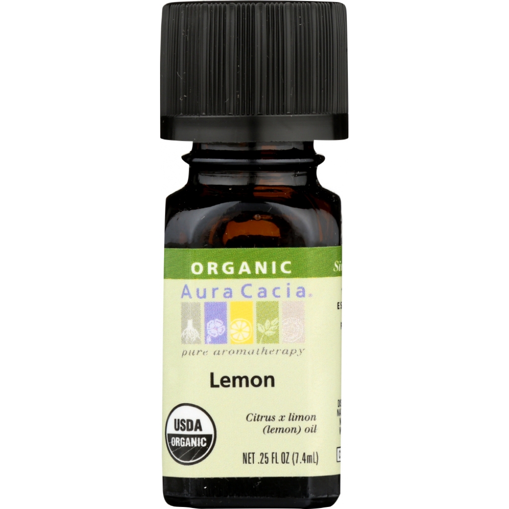 Organic Lemon Essential Oil, 0.25 oz