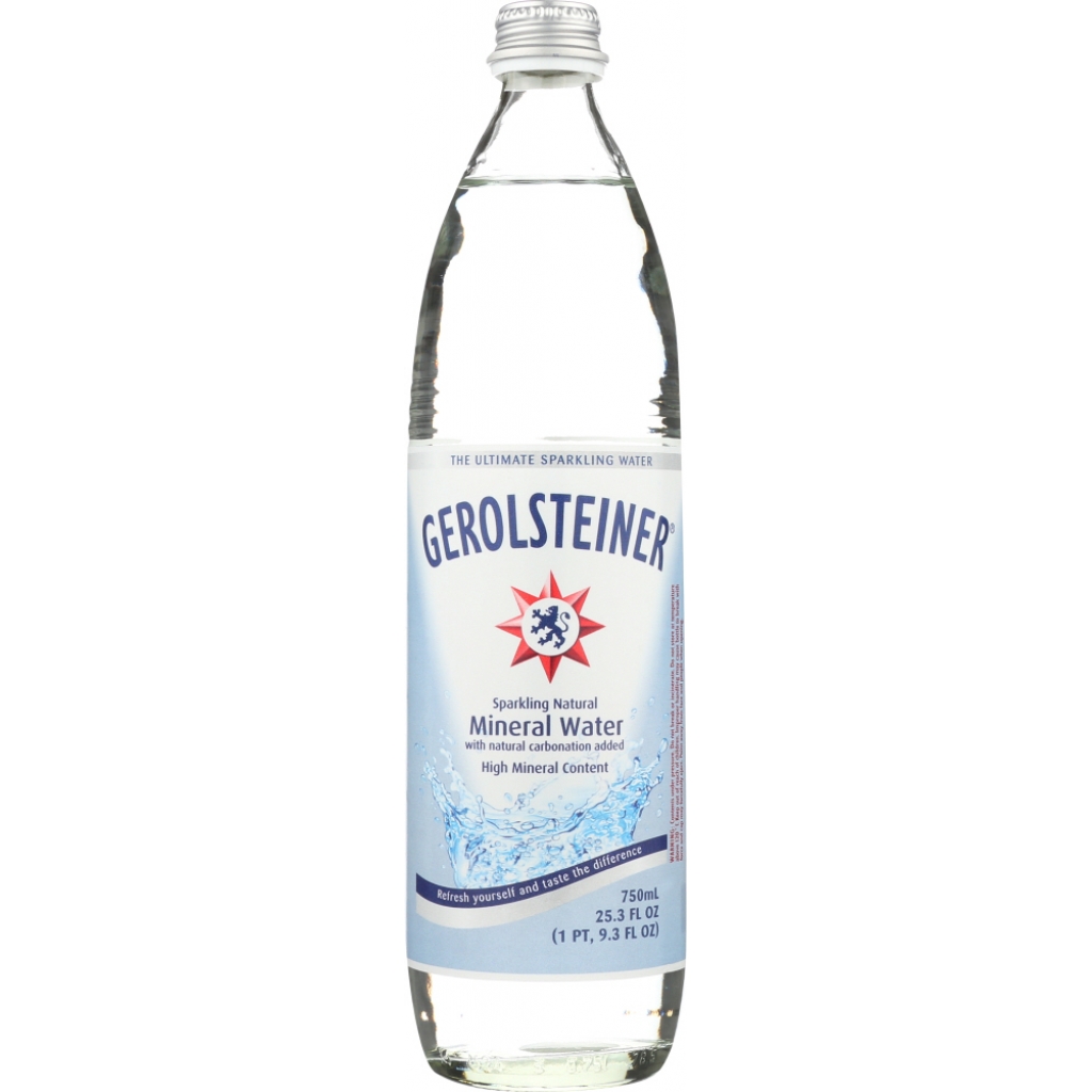 Premium Sparkling Natural Mineral Water - 25.3 Oz