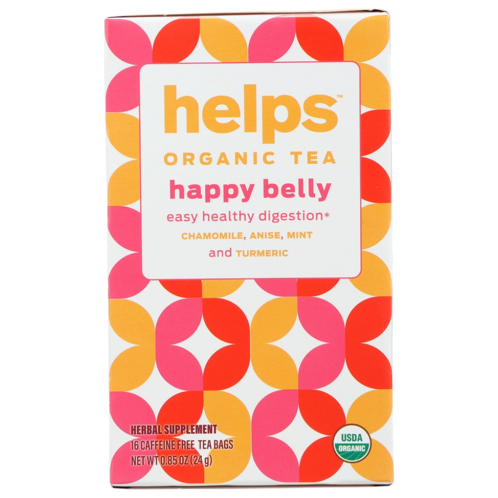 Organic Happy Belly Herbal Tea, 16 Bags