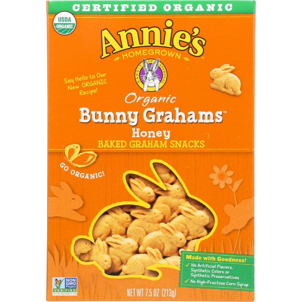 Honey Bunny Grahams Whole Grain Snacks, 7.5 oz