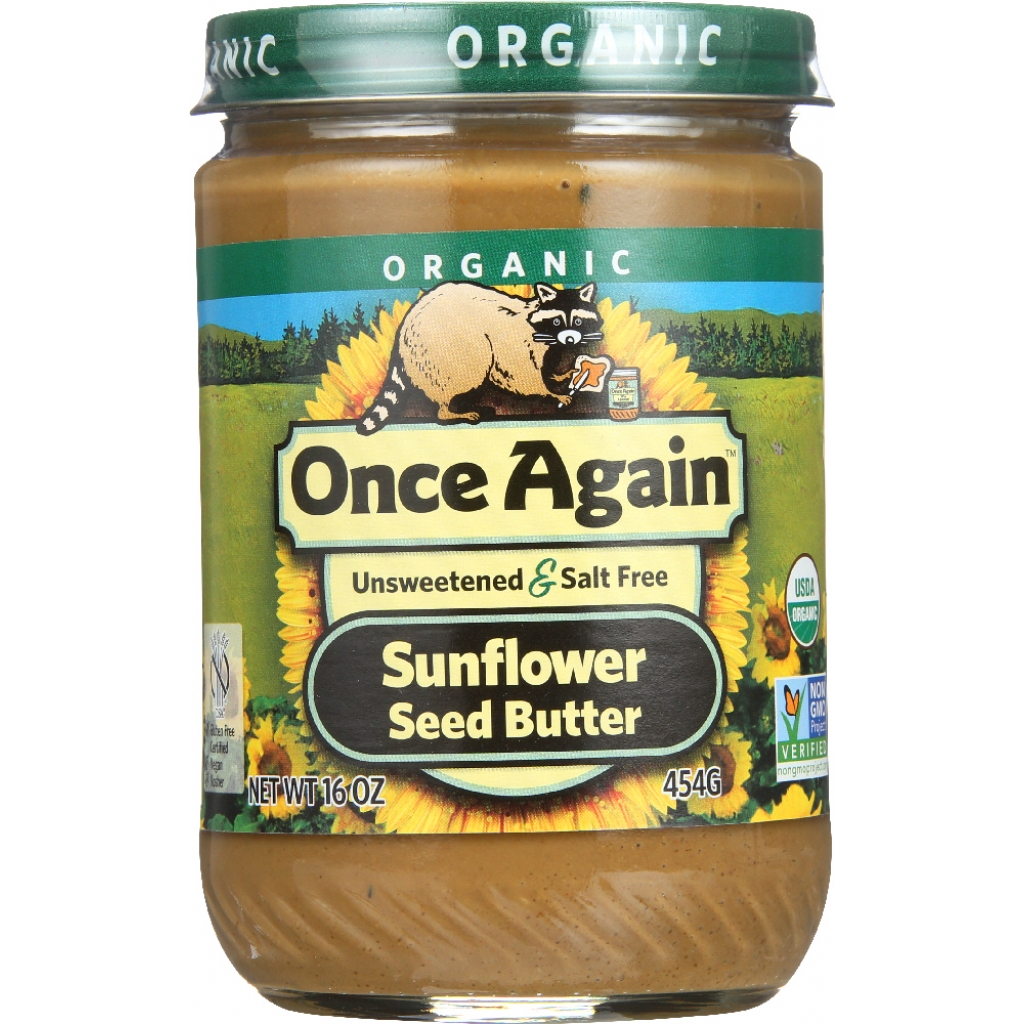 Organic Sunflower Seed Butter Unsweetened & Salt Free - Pure Delight