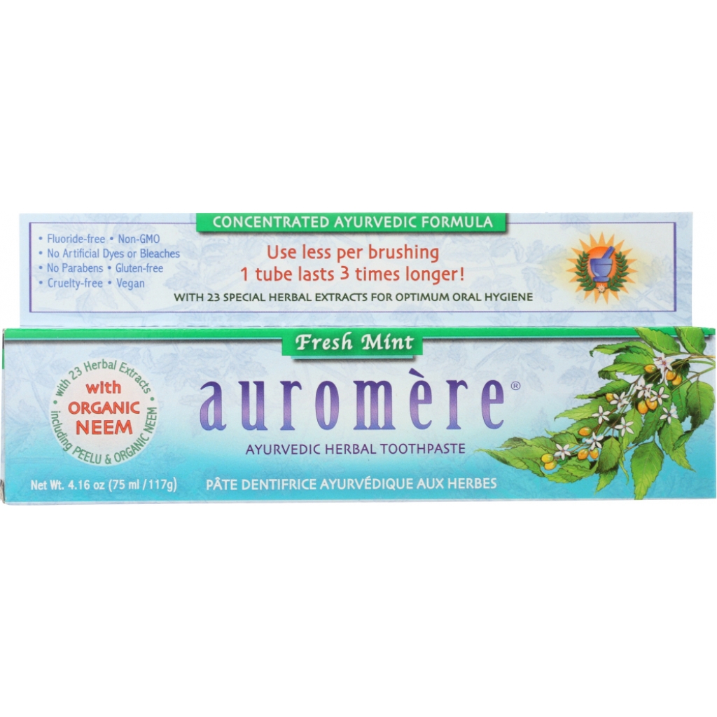 Ayurvedic Herbal Toothpaste Fresh Mint, 4.16 oz