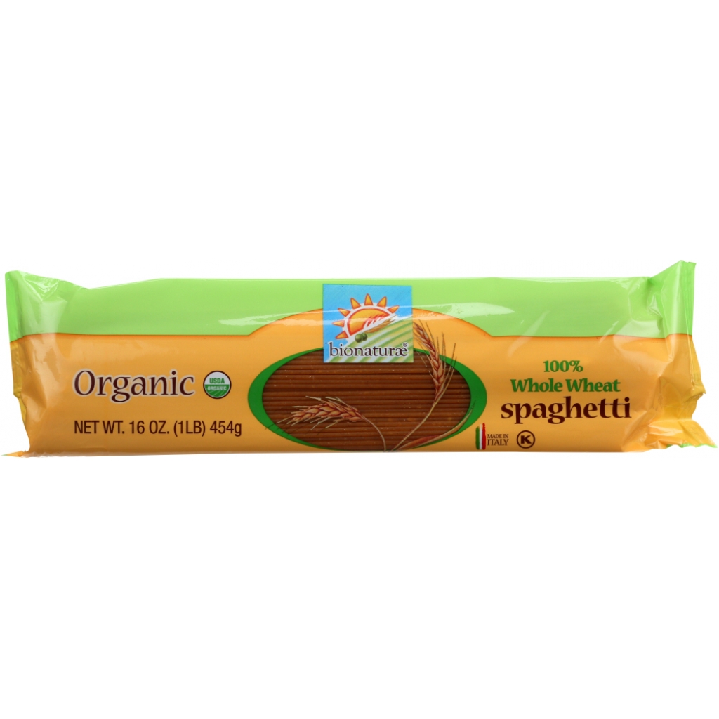 Organic Whole Wheat Spaghetti