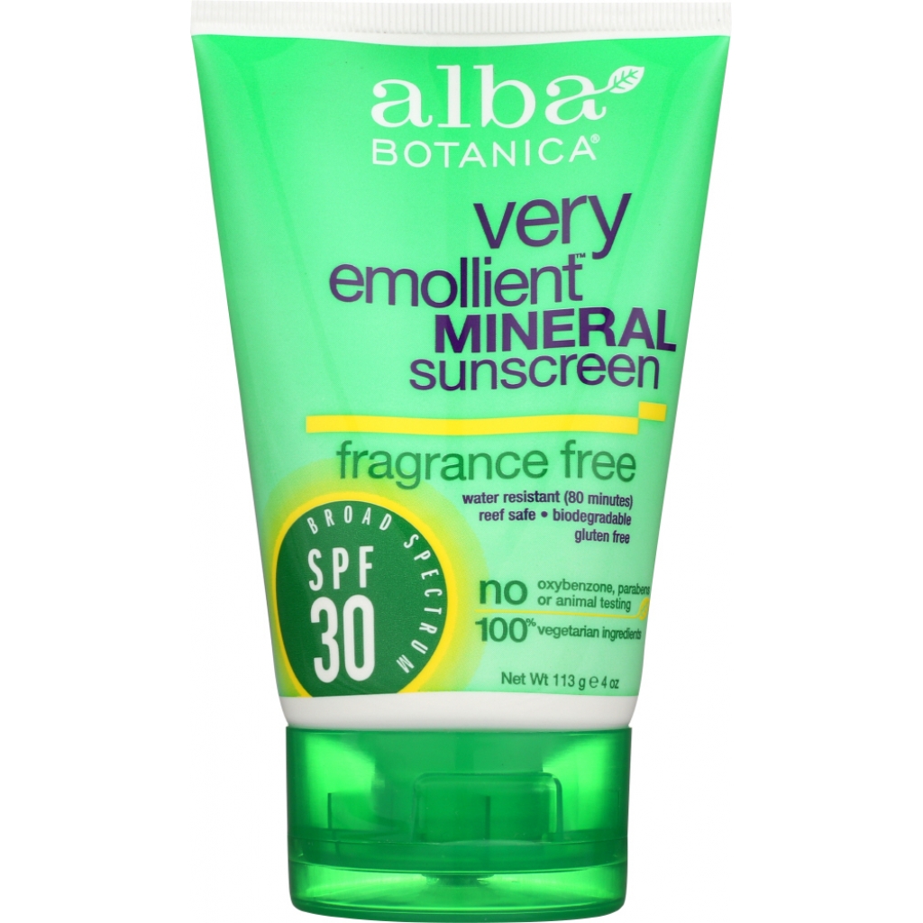 Fragrance-Free Mineral SPF 30 Sunblock, 4 oz