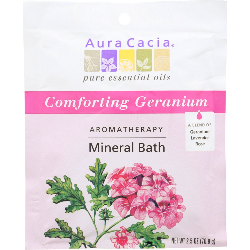 Comforting Geranium Aromatherapy Mineral Bath, 2.5 oz