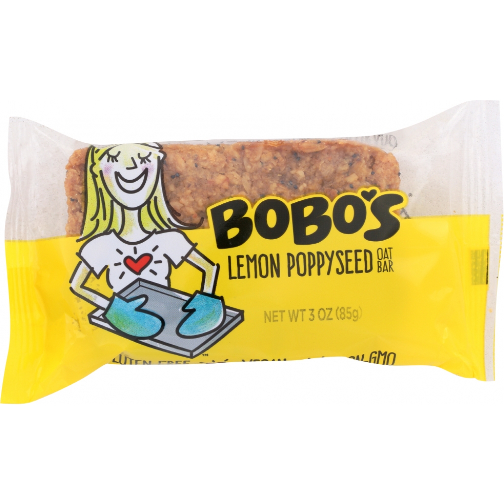 Lemon Poppyseed Oat Bar - 3 oz Bright Breakfast Snack