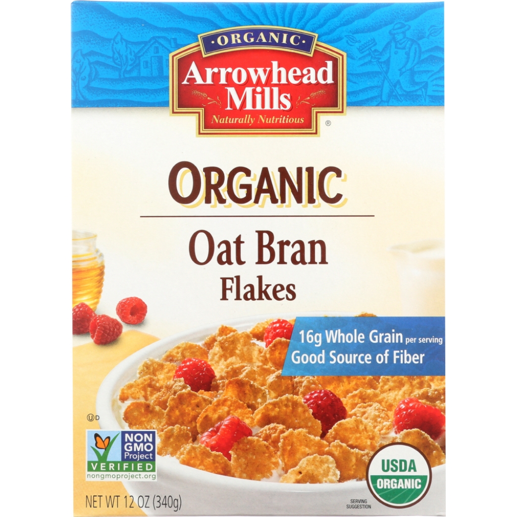 Organic Oat Bran Flakes - 12 oz