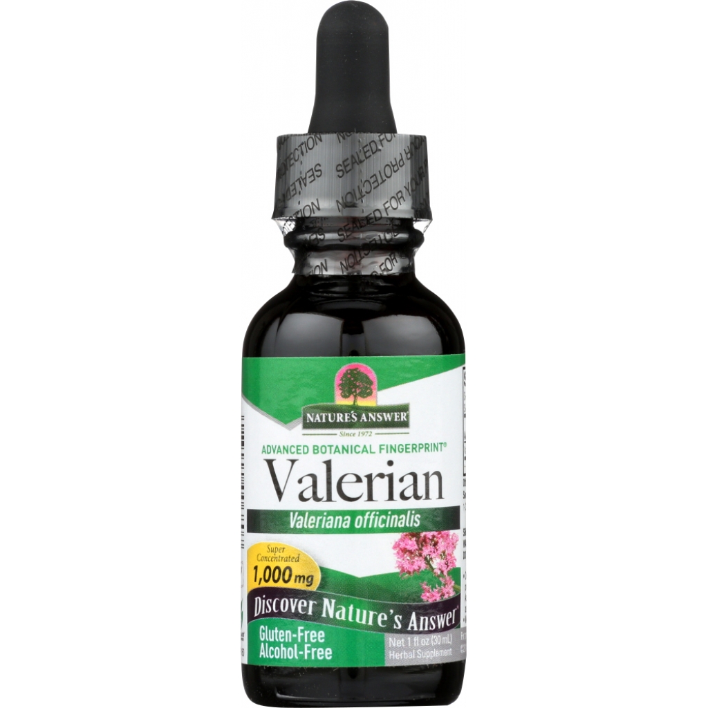 Valerian Root Alcohol-Free Extract, 1,000 mg, 1 oz