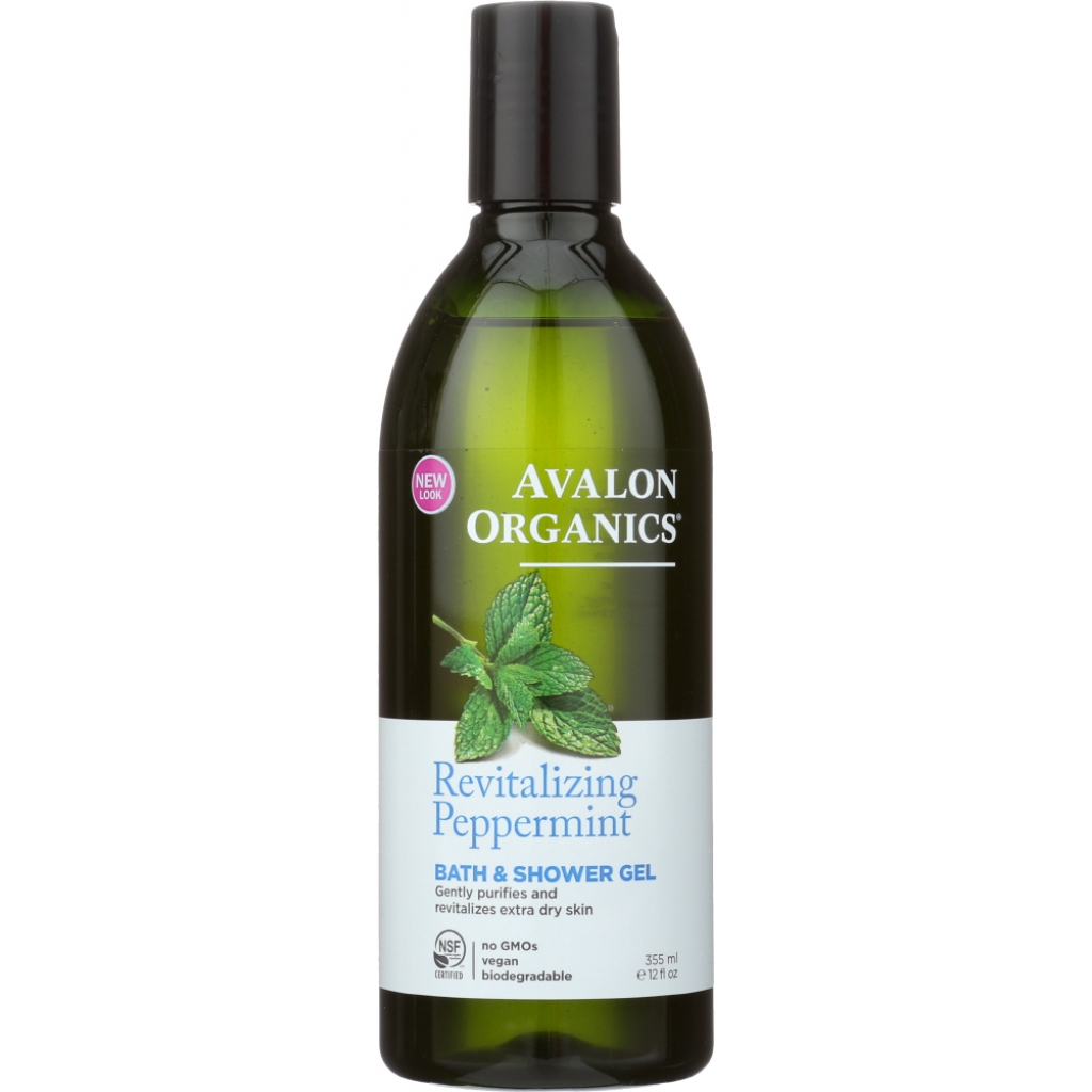 Invigorating Peppermint Bath & Shower Gel - 12 oz