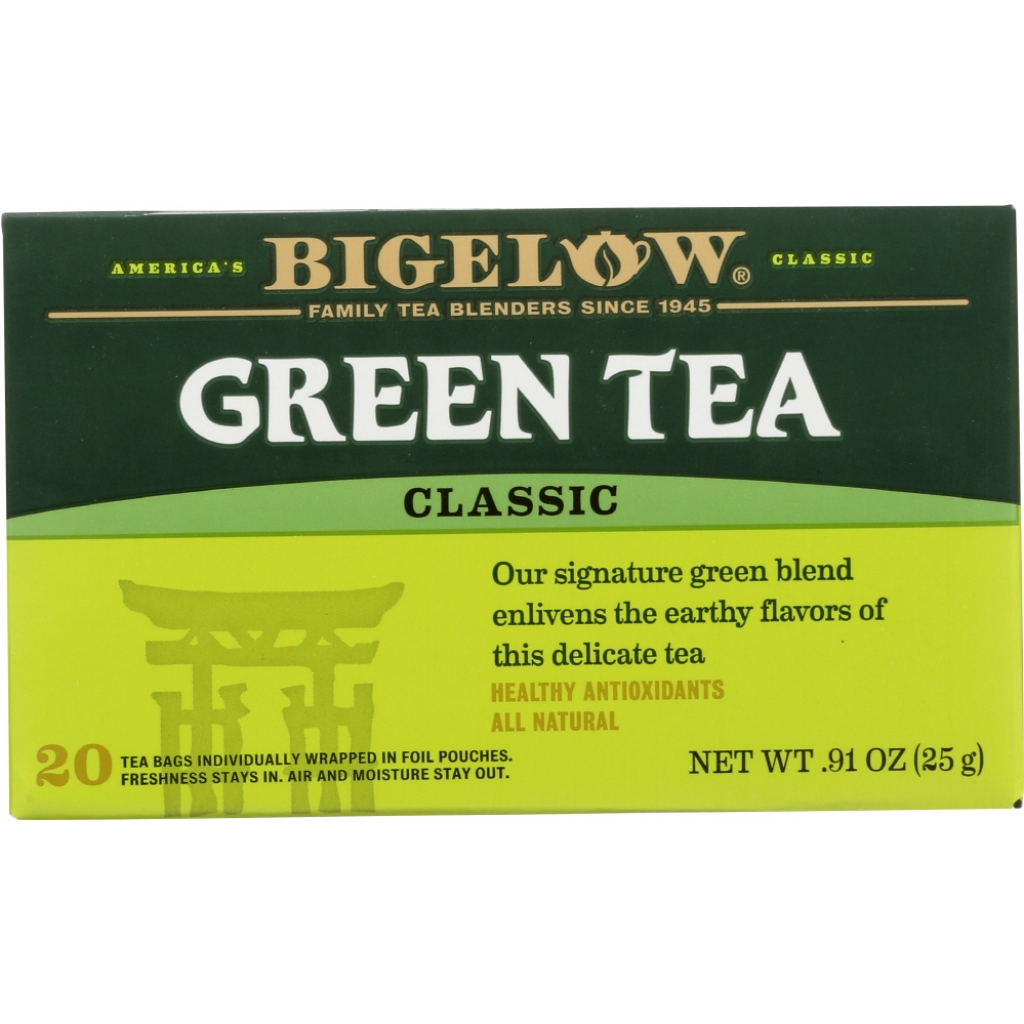 Premium Hand-Picked Green Tea - Classic Flavor, 20 Tea Bags