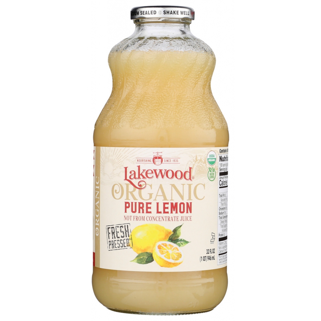 Organic Pure Lemon Juice, 32 oz