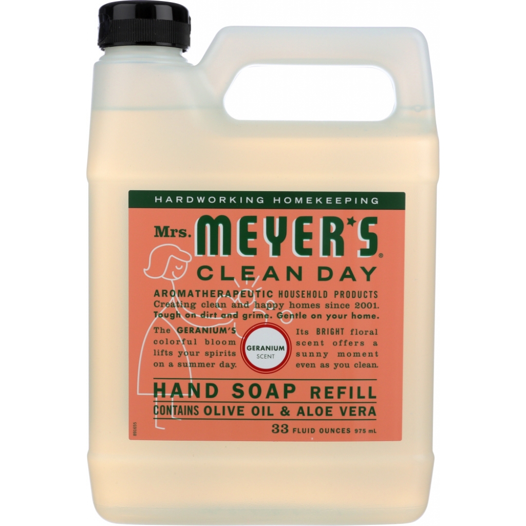 Geranium Scented Liquid Hand Soap Refill