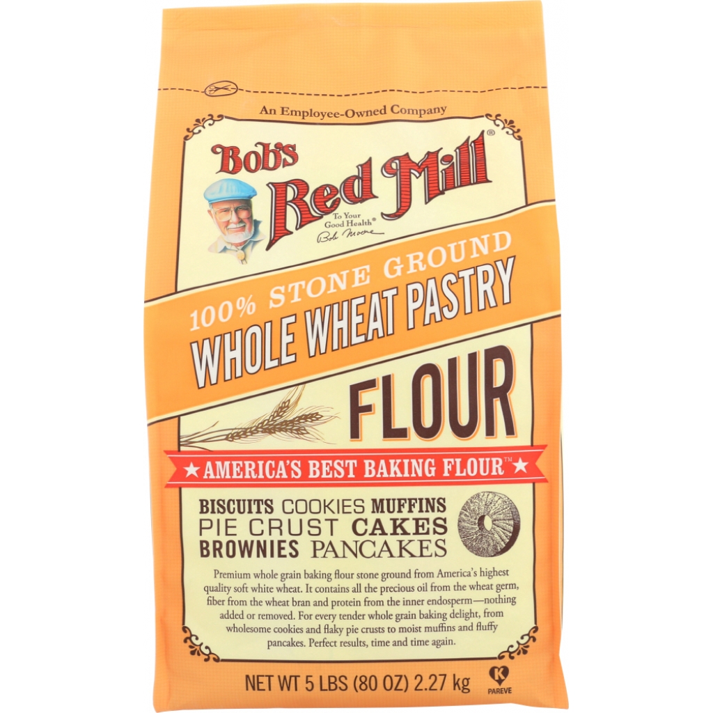 Stone Ground Whole Wheat Pastry Flour - 100% Natural