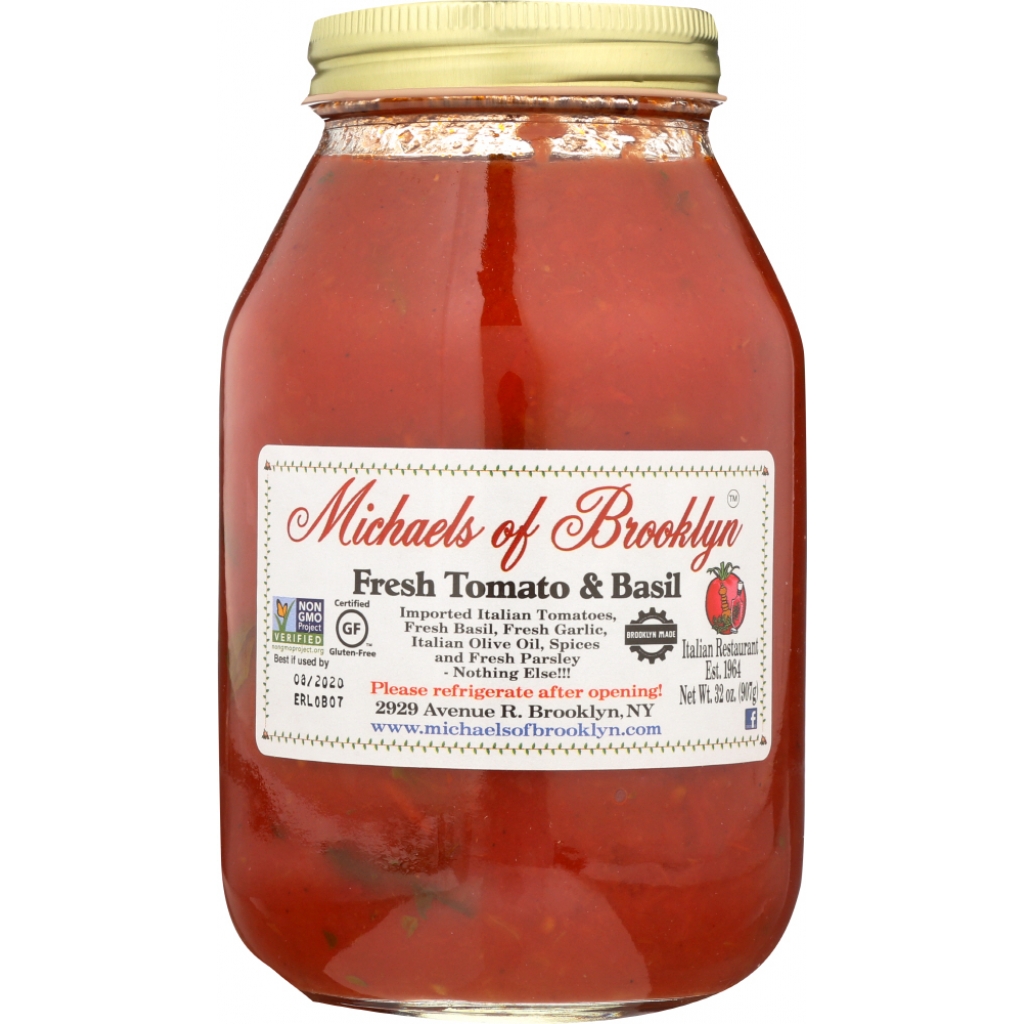 Fresh Tomato & Basil Pasta Sauce - 32 Oz