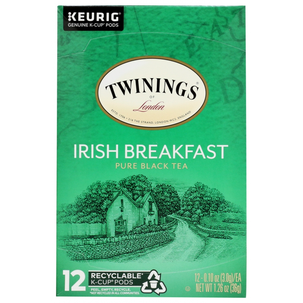 Twinings Irish Breakfast Pure Black Tea - 12 K-Cup Pods