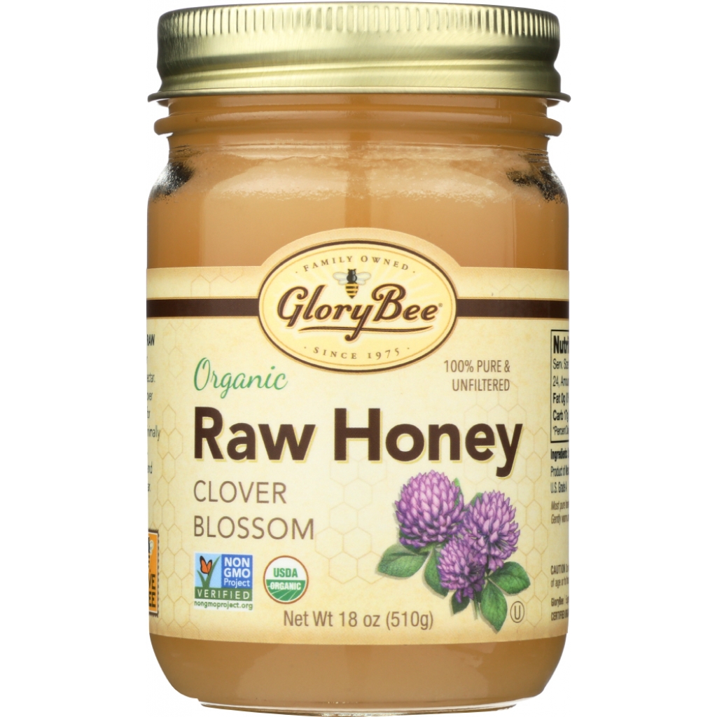 Organic Raw Clover Blossom Honey