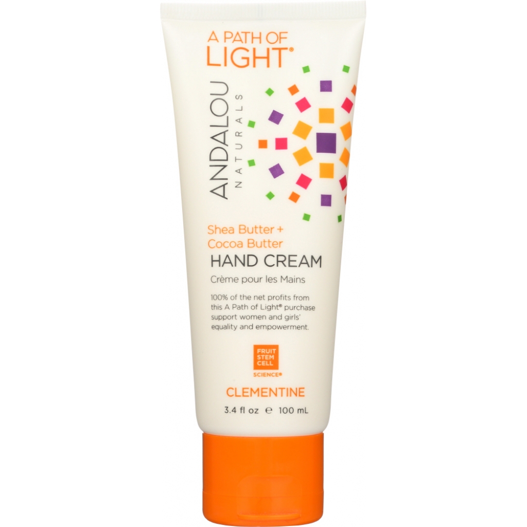 Clementine Hand Lotion Cream with Organic Oils - 3.4 Fl Oz