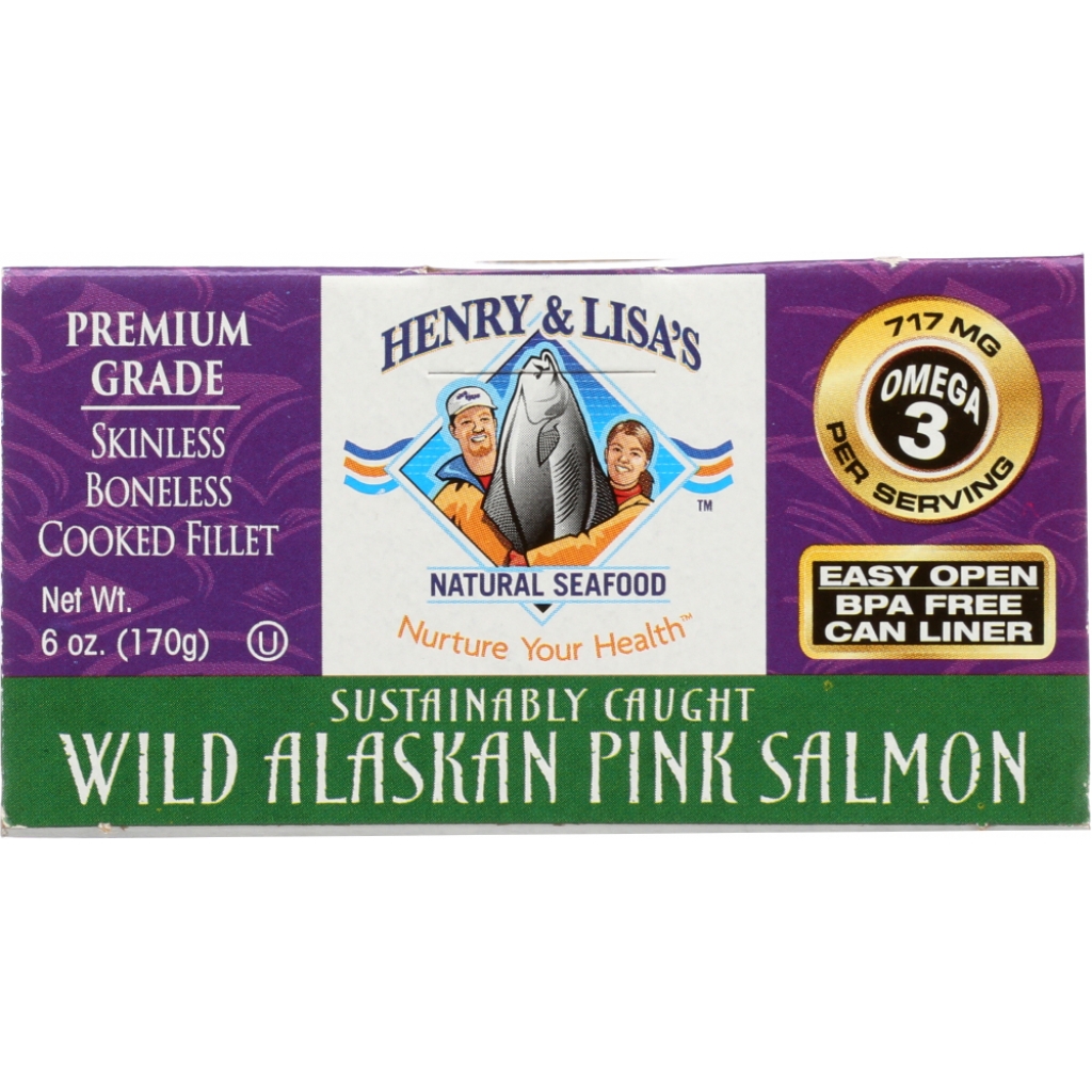 Wild Alaskan Pink Salmon, 6 oz