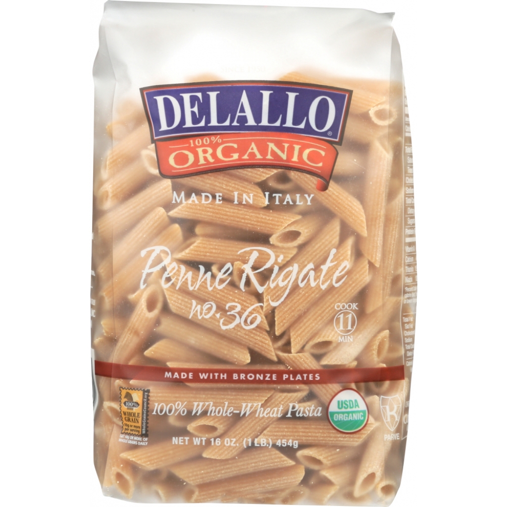 Organic Penne Rigate Pasta No.36, 16 oz