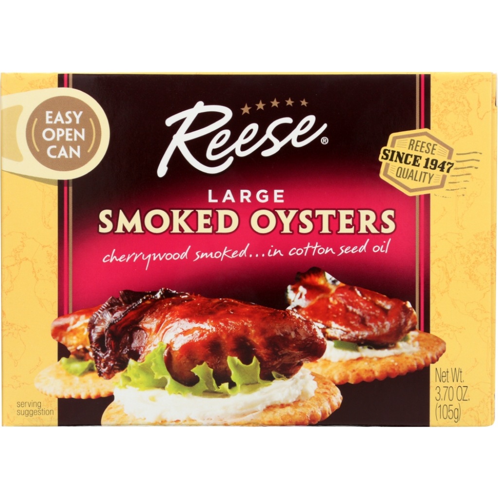 Reese Colossal Smoked Oysters - 3.7 oz