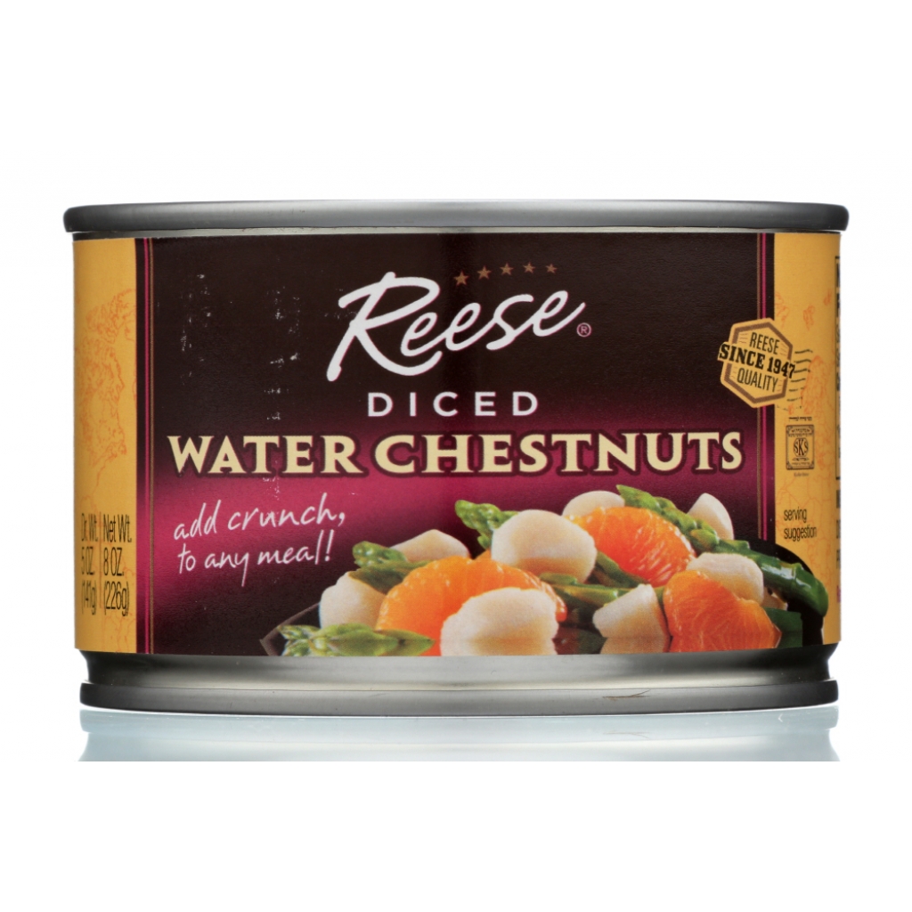 Diced Water Chestnuts for Asian Dishes - 8 oz