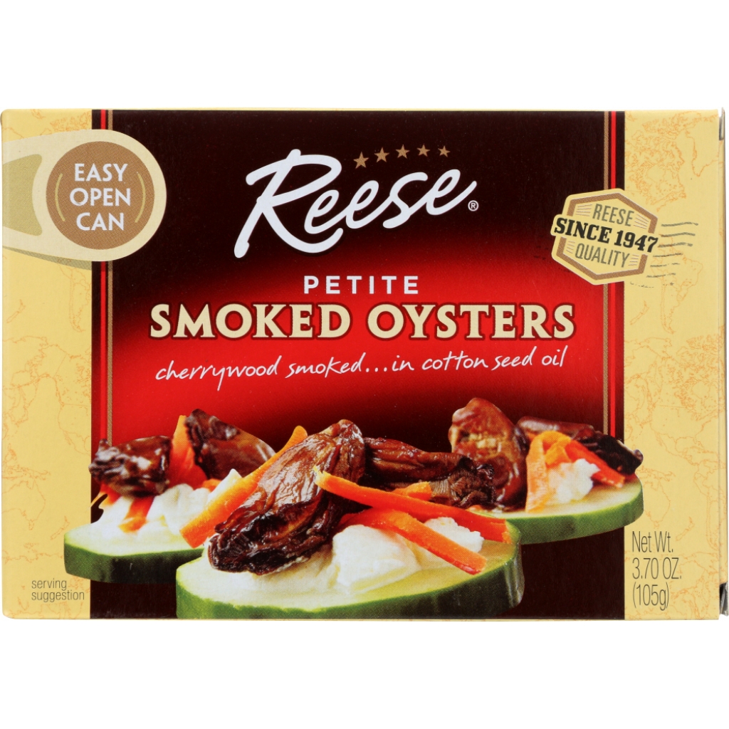 Premium Petite Smoked Oysters, 3.7 oz