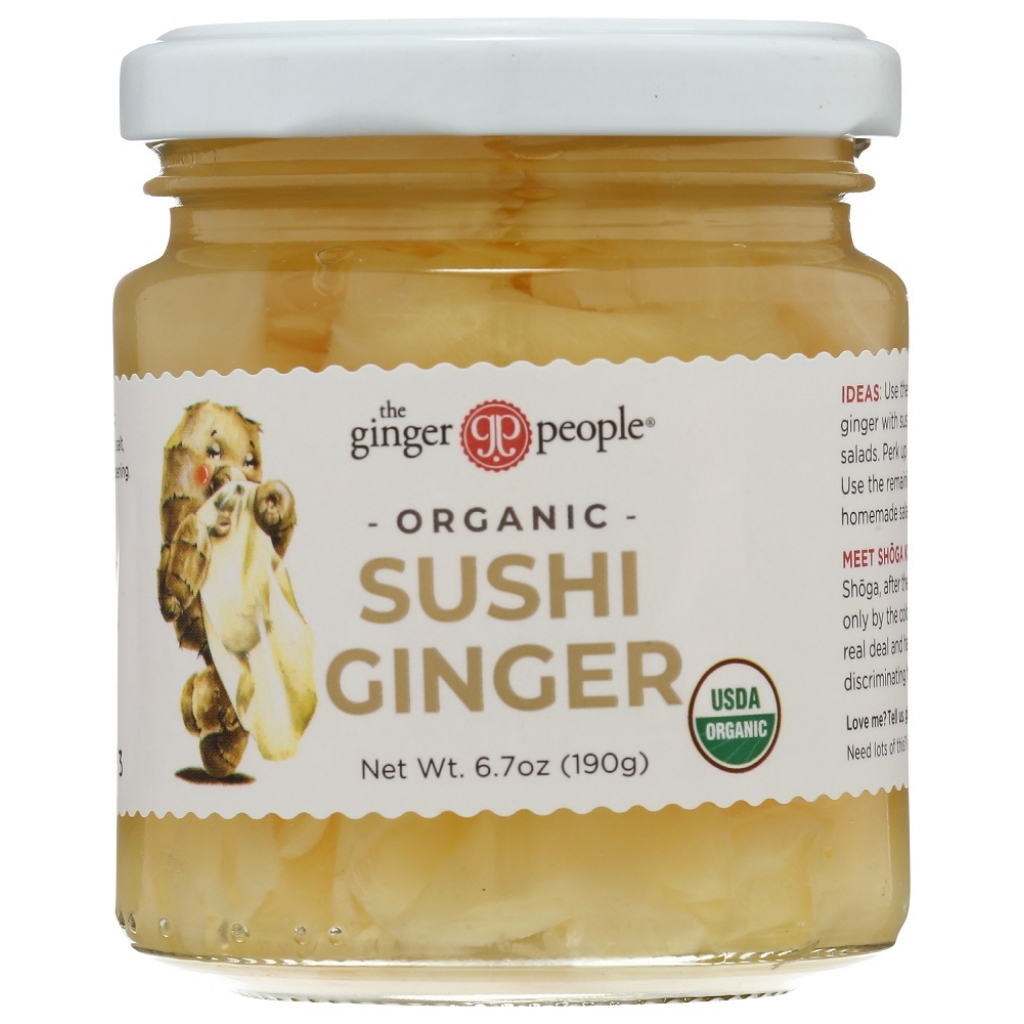 Organic Pickled Sushi Ginger - 6.7 oz