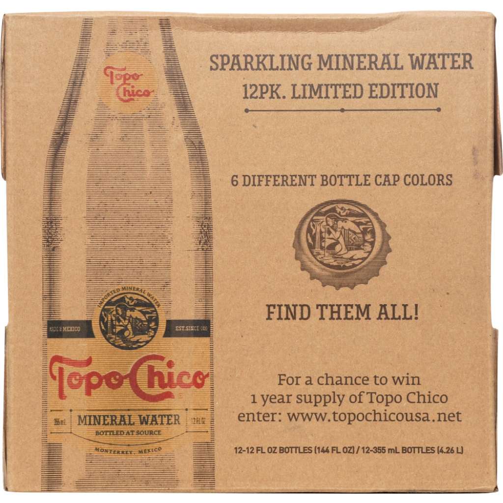 Topo Chico Sparkling Mineral Water - 12 Pack - 144 fl. oz