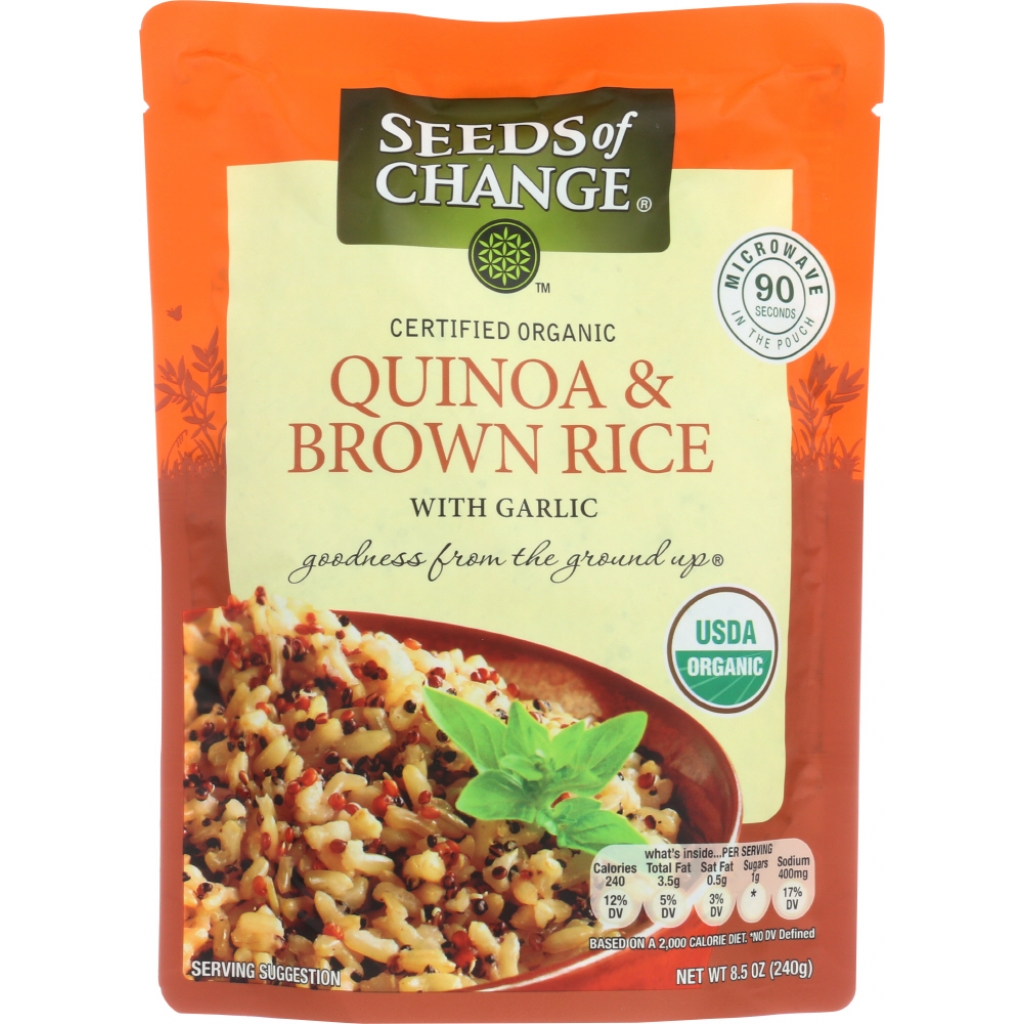 Organic Quinoa and Brown Rice with Garlic