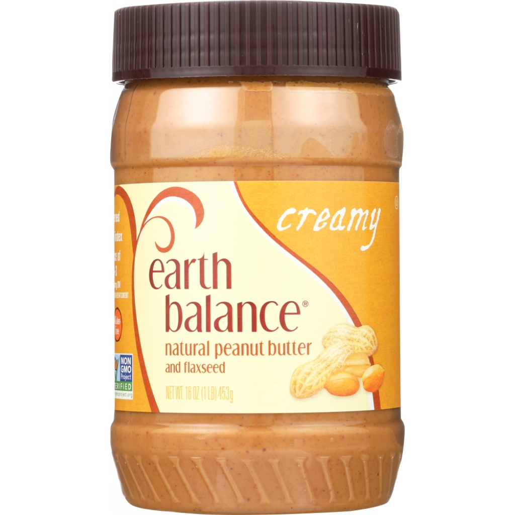 Natural Creamy Peanut Butter with Flaxseed - 16 oz