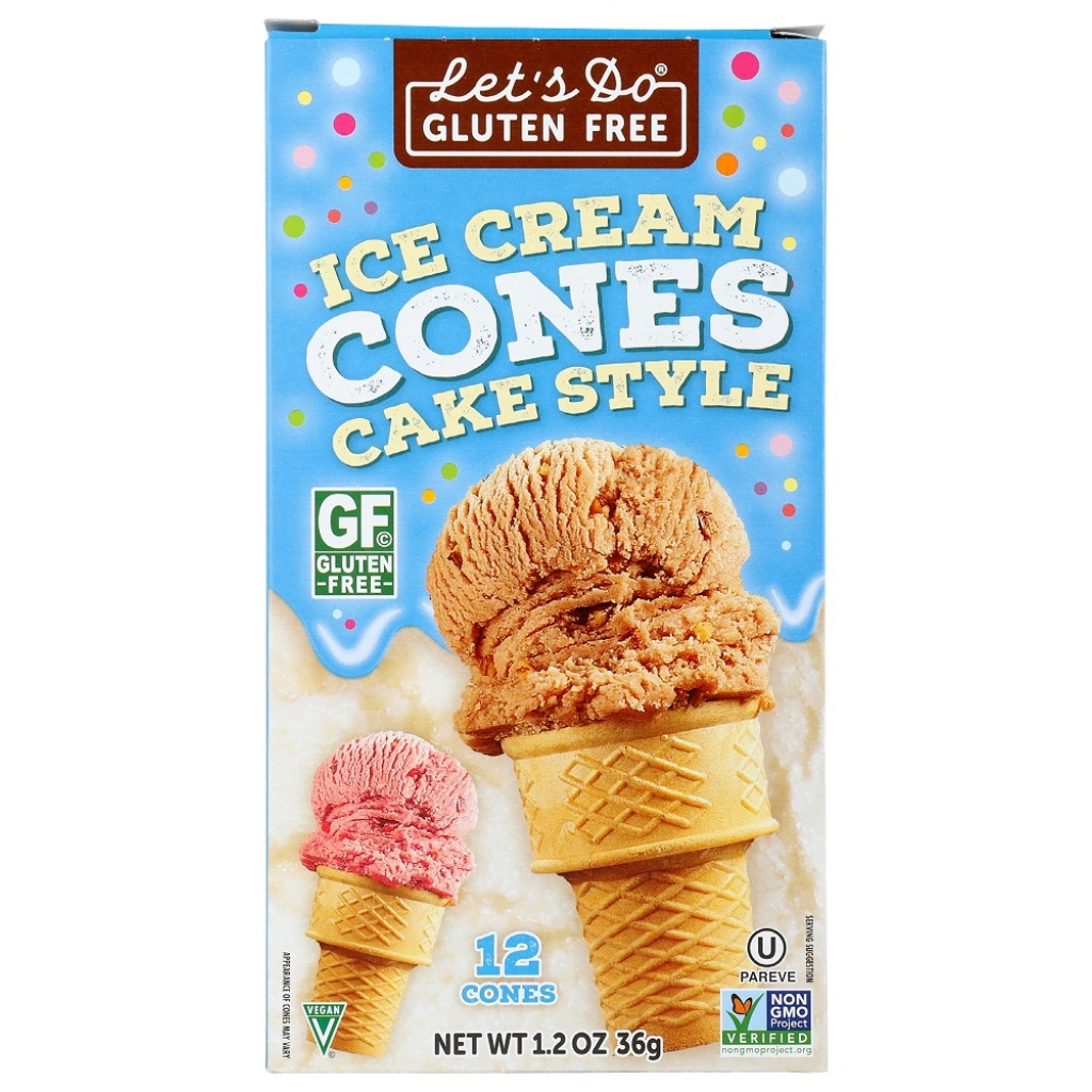 Gluten-Free Cake Style Ice Cream Cones - 1.2 Oz