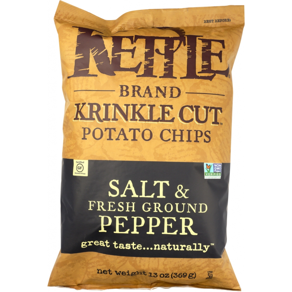 Krinkle Cut Potato Chips with Salt & Fresh Ground Pepper