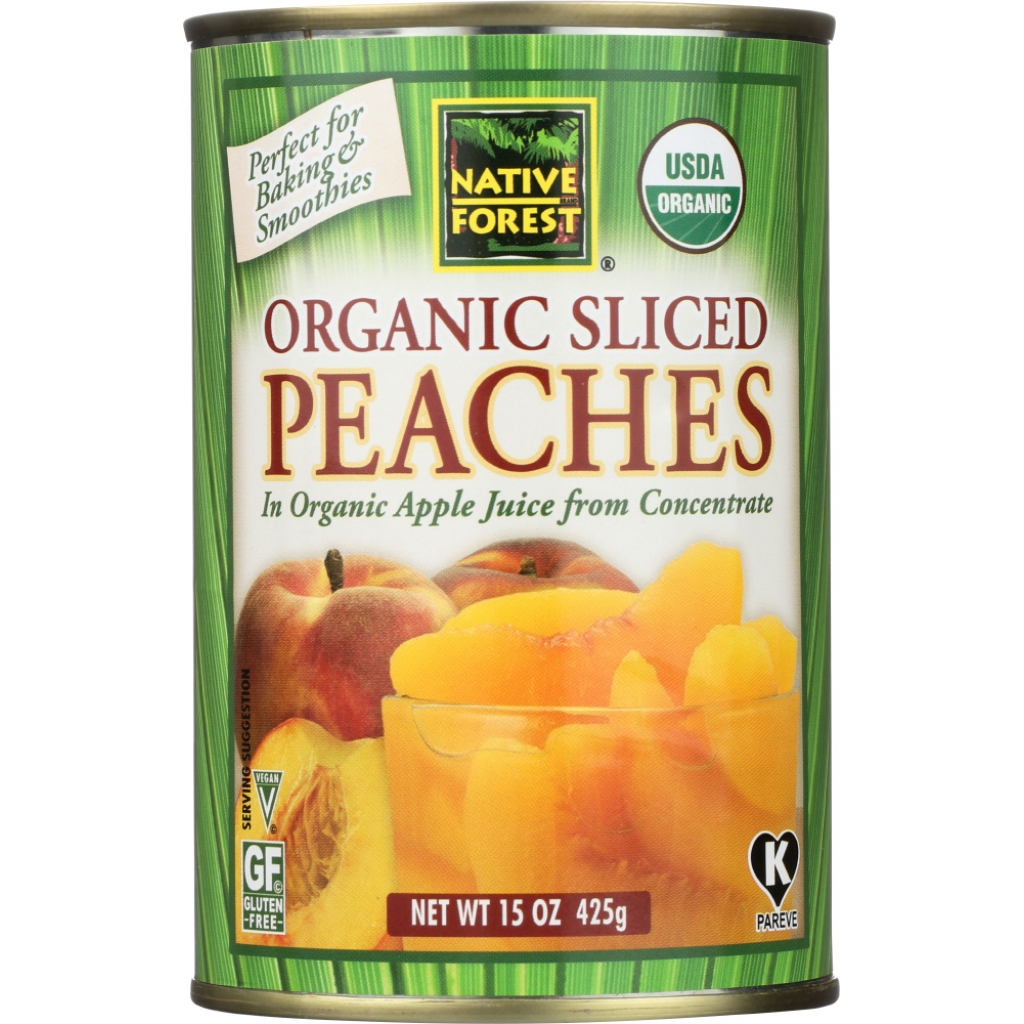 Native Forest Organic Peach Slices - 15 oz