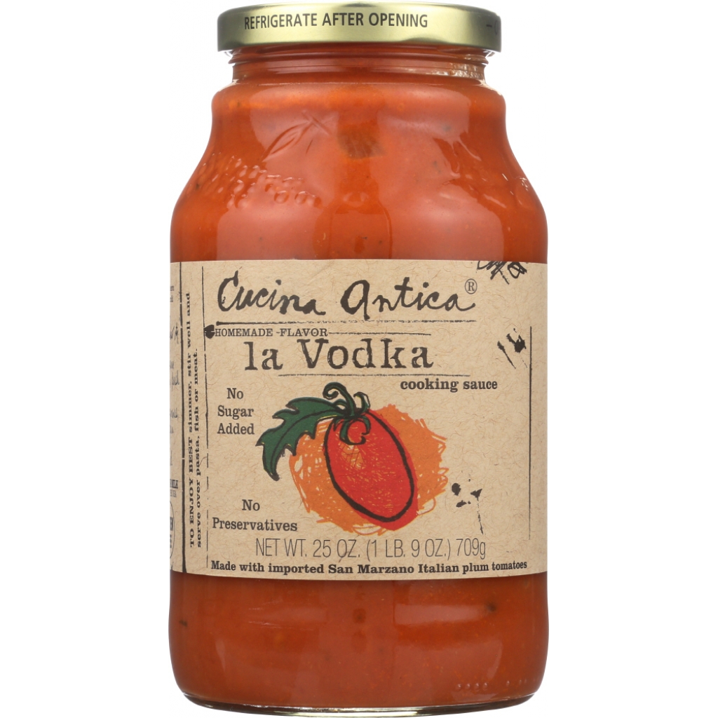 La Vodka Cooking Sauce - 25 oz - Creamy Italian Blend