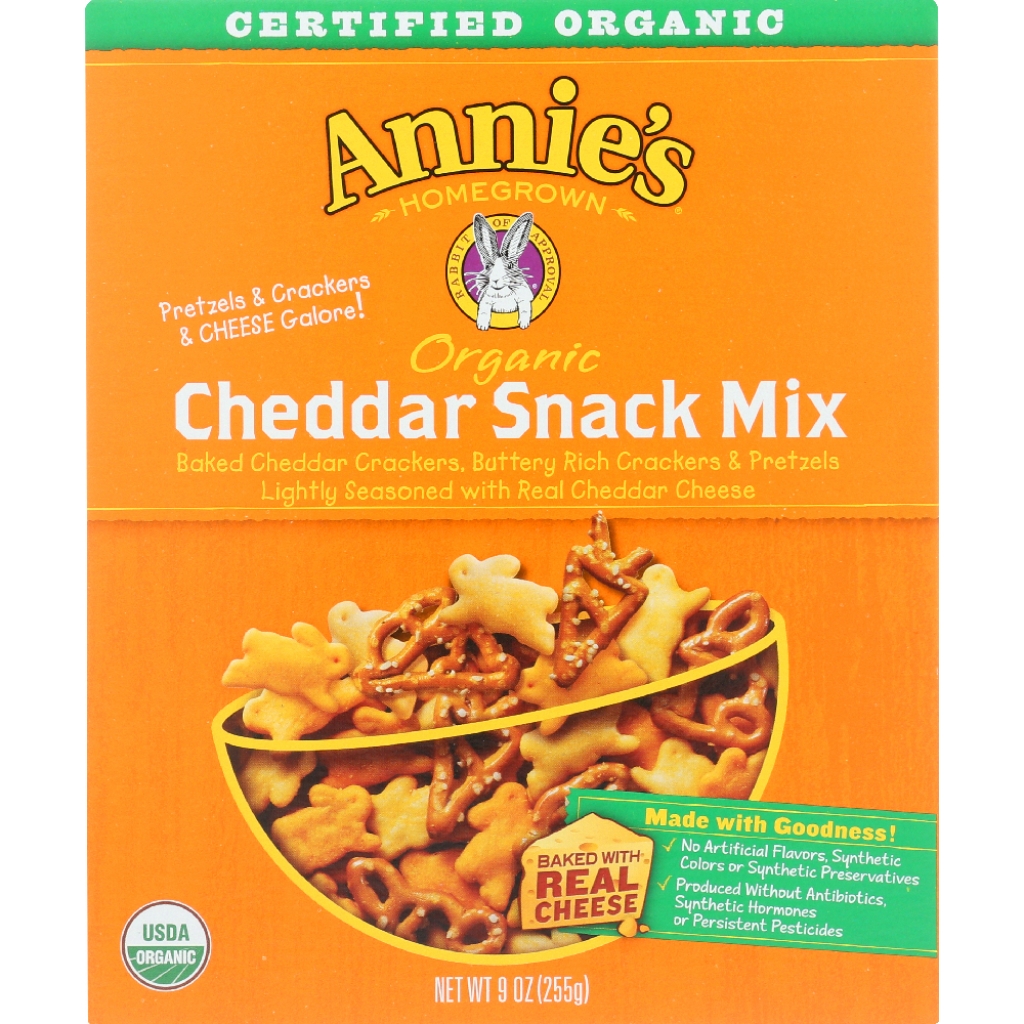 Organic Cheddar Snack Mix - Crunchy Cheesiness