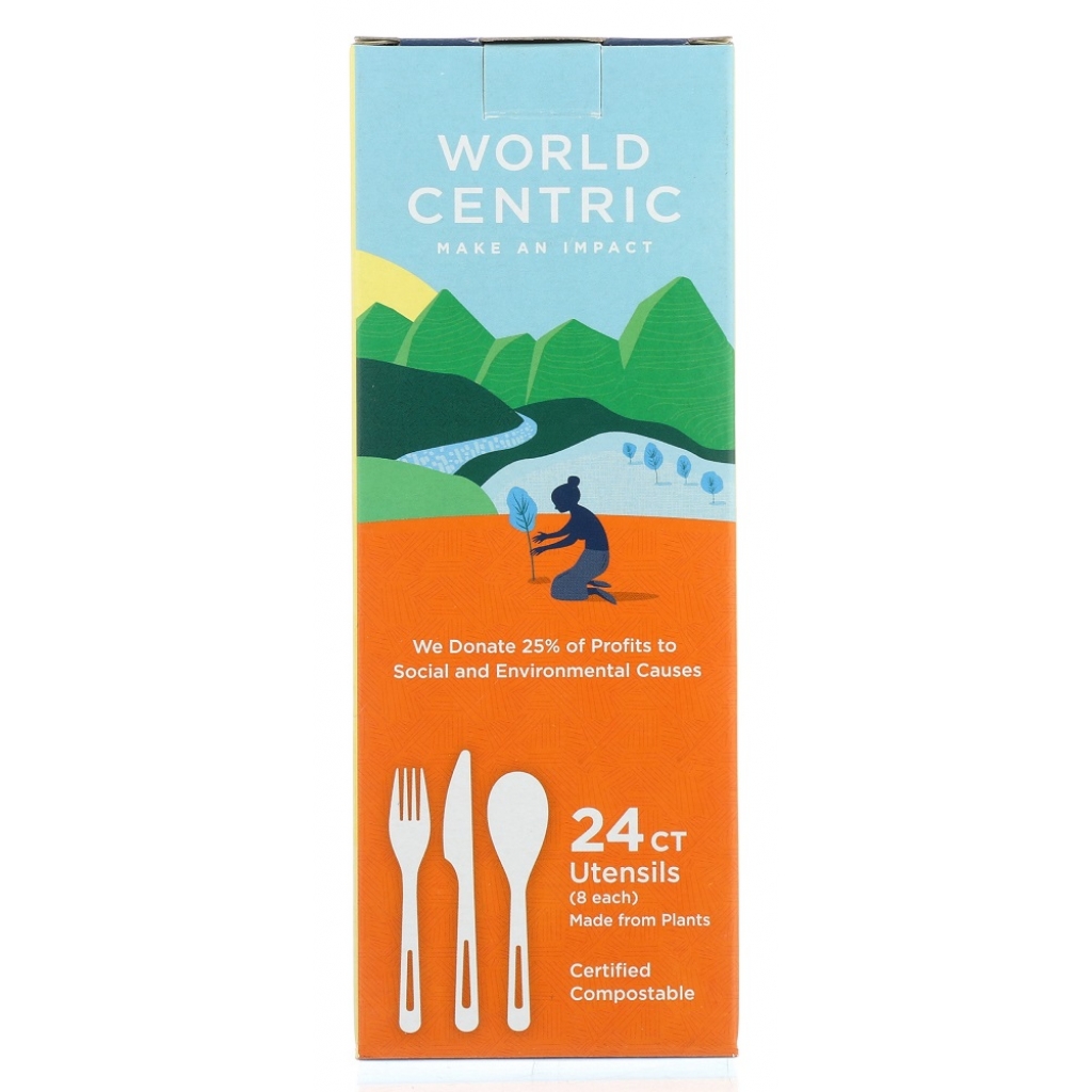 Compostable Utensils - 24 Pack