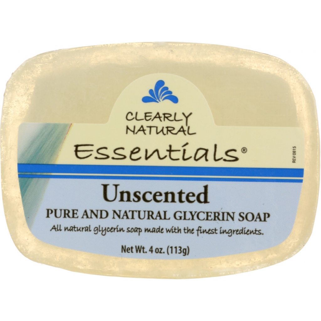 Unscented Pure and Natural Glycerine Soap - 4 oz