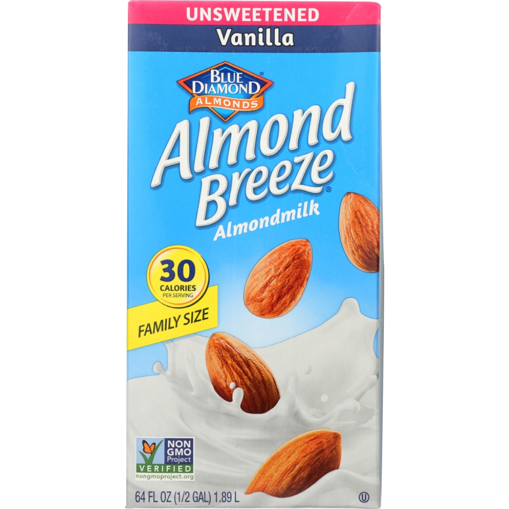 Almond Breeze - Unsweetened Vanilla, 64 oz