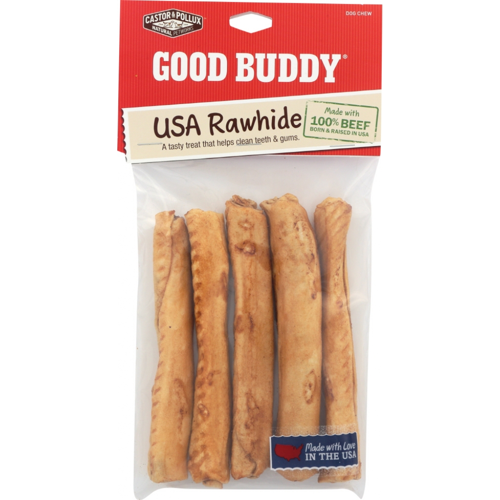 Good Buddy Rawhide Sticks for Dogs, 5 Pieces