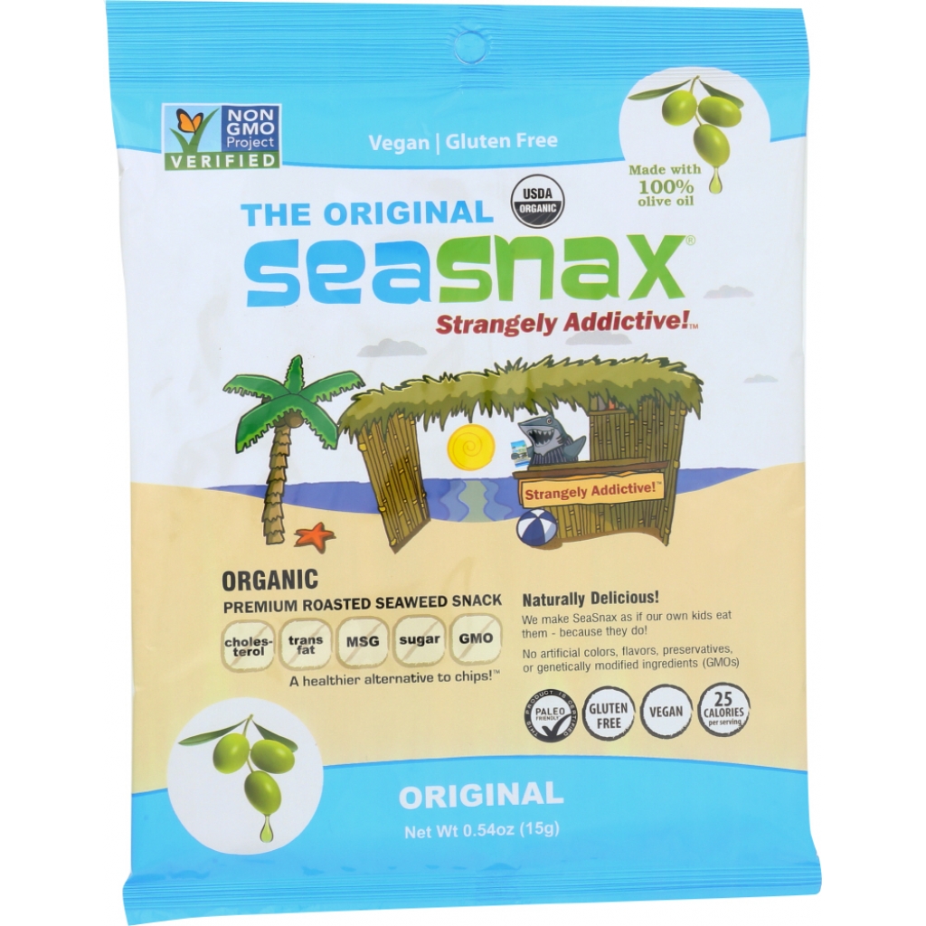 Organic SeaSnax Seaweed Snacks - Olive Flavor