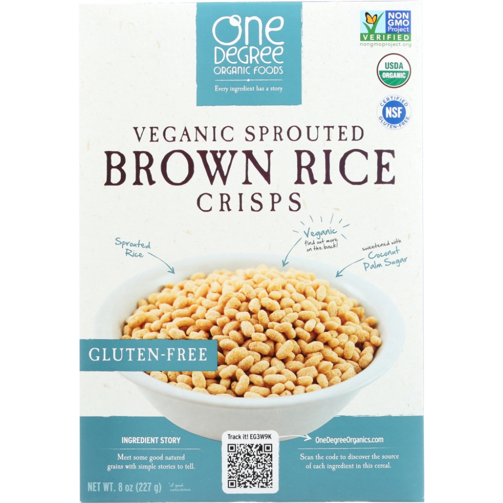 Veganic Sprouted Brown Rice Crisps Cereal - 8 oz