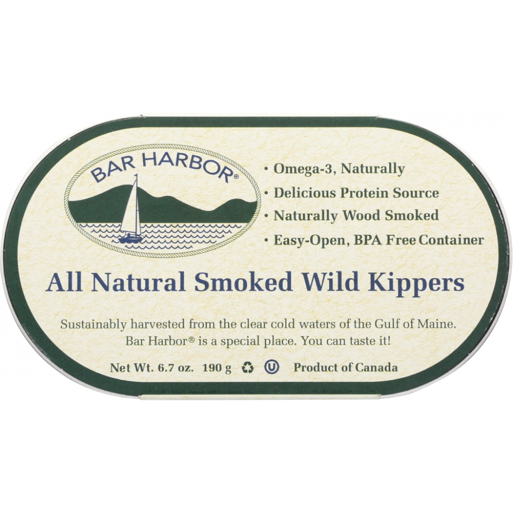 Natural Smoked Wild Kippers - 6.7 oz