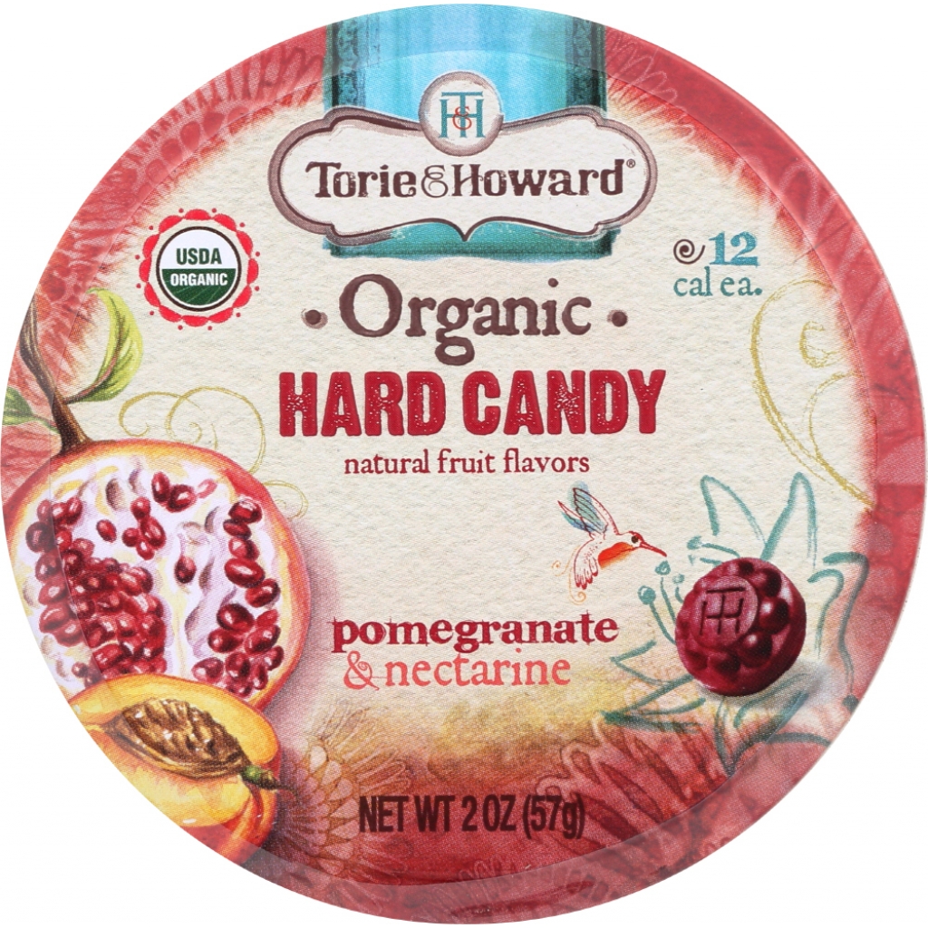 Organic Pomegranate and Nectarine Hard Candy, 2 oz